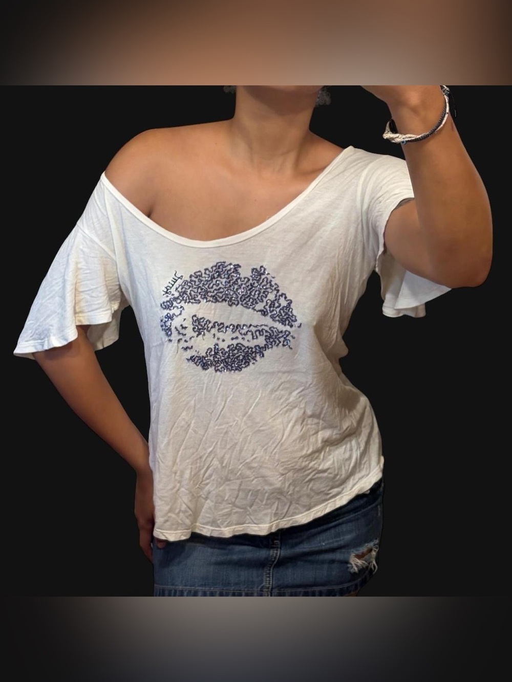 Juicy Couture Off the Shoulder Top!